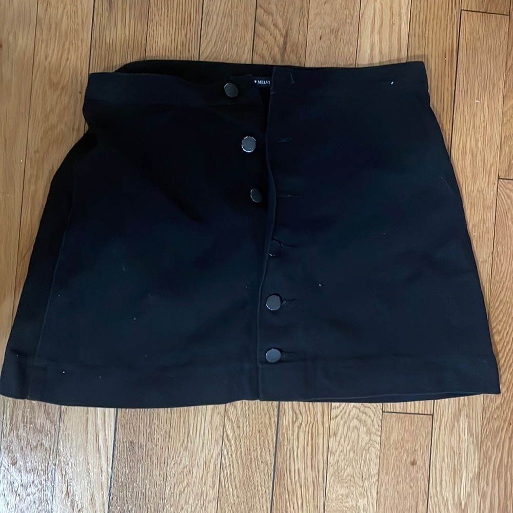 Brandy Melville black jean skirt